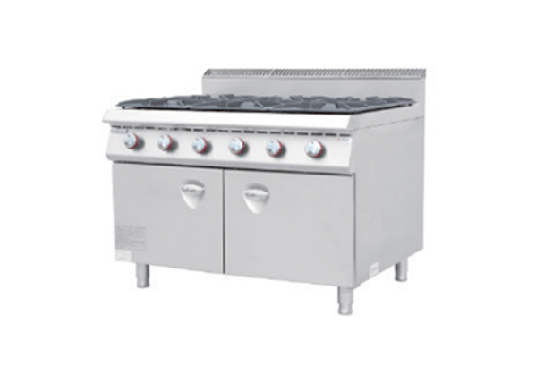 燃气六头煲仔炉连柜座-JG002